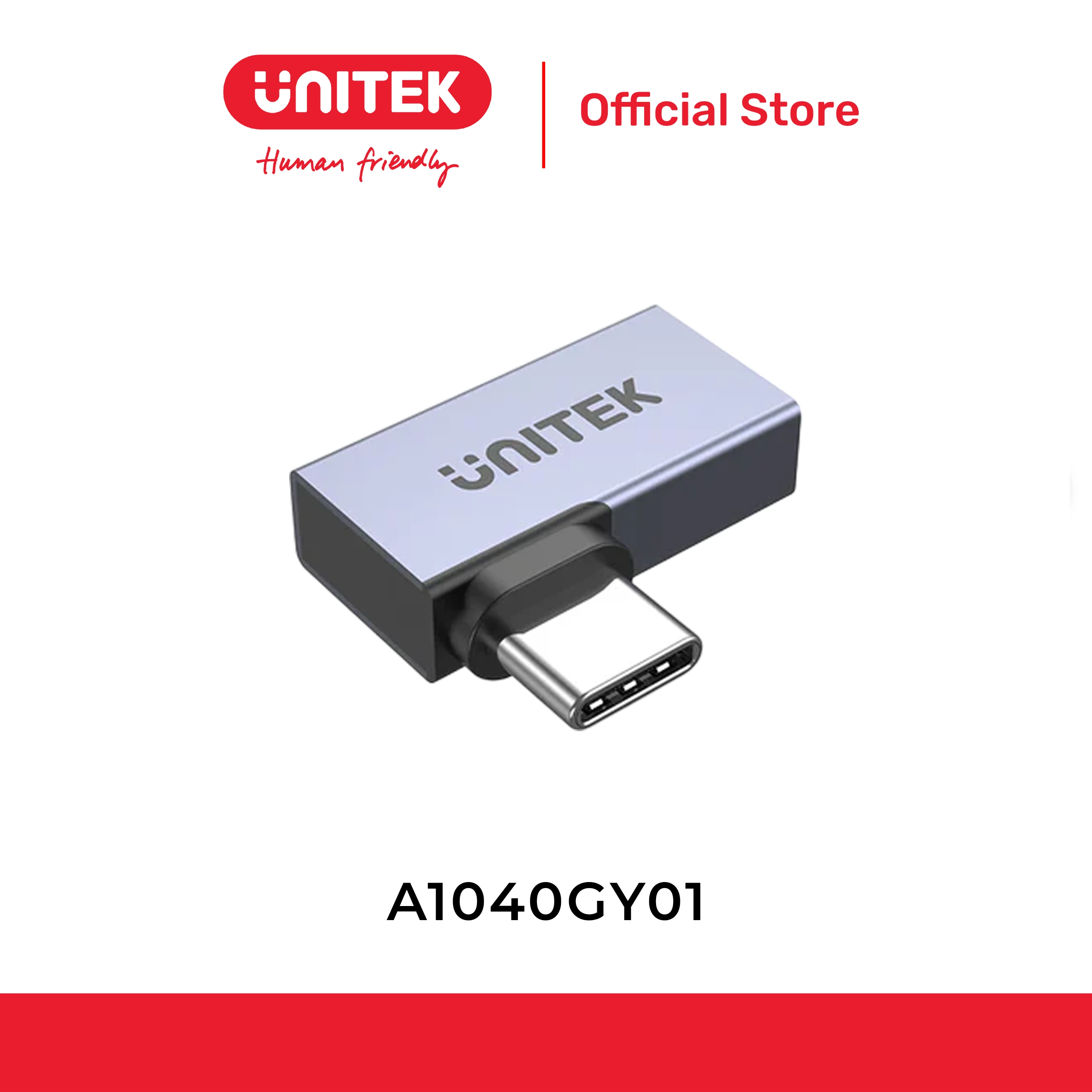 Đầu chuyển đổi USB4 90 độ UNITEK A1040GY01