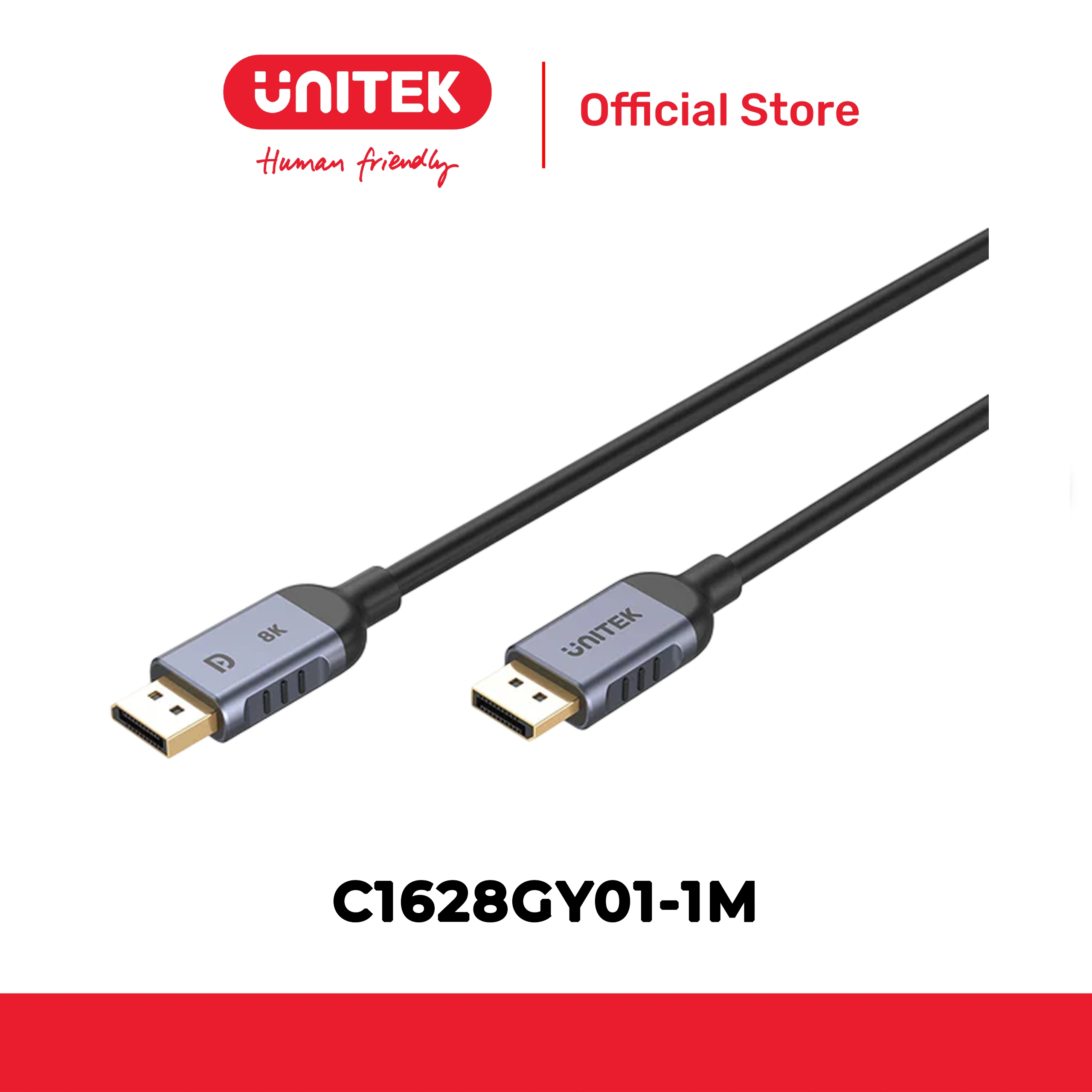 Cáp DisplayPort 1.4 8K@60Hz dài đến 5m UNITEK C1628GY01