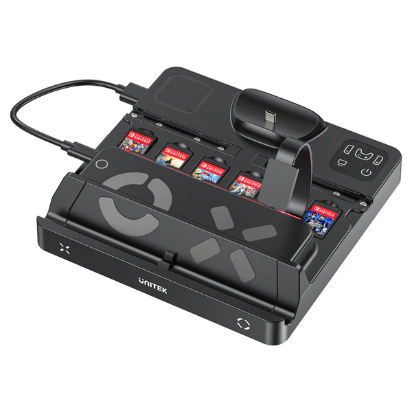 Trạm sạc Switch có đầu đọc thẻ game UNITEK G1005ABK01