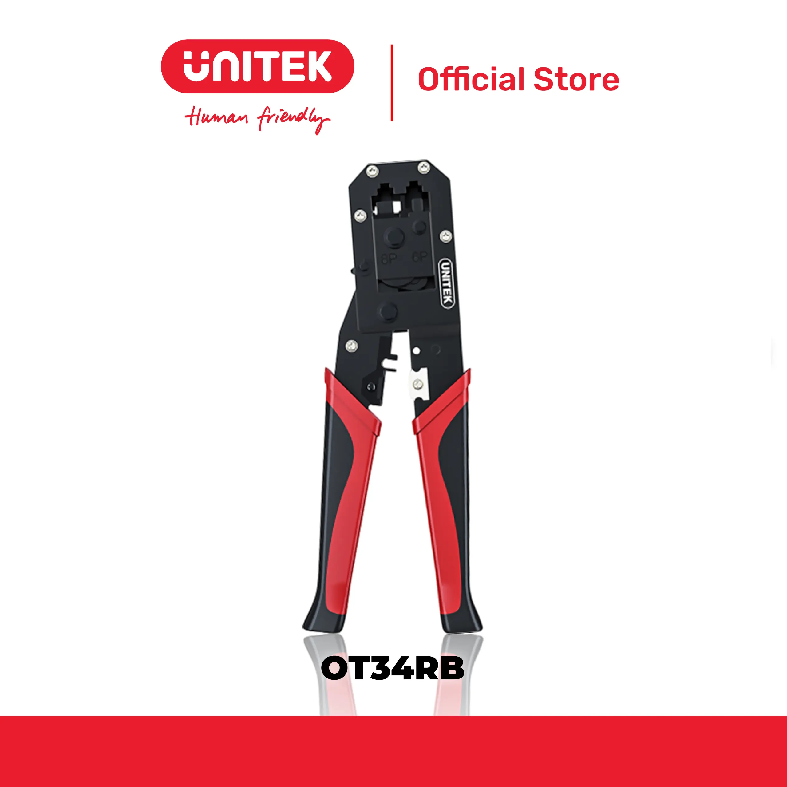 Kìm bấm cáp mạng UNITEK OT34RB