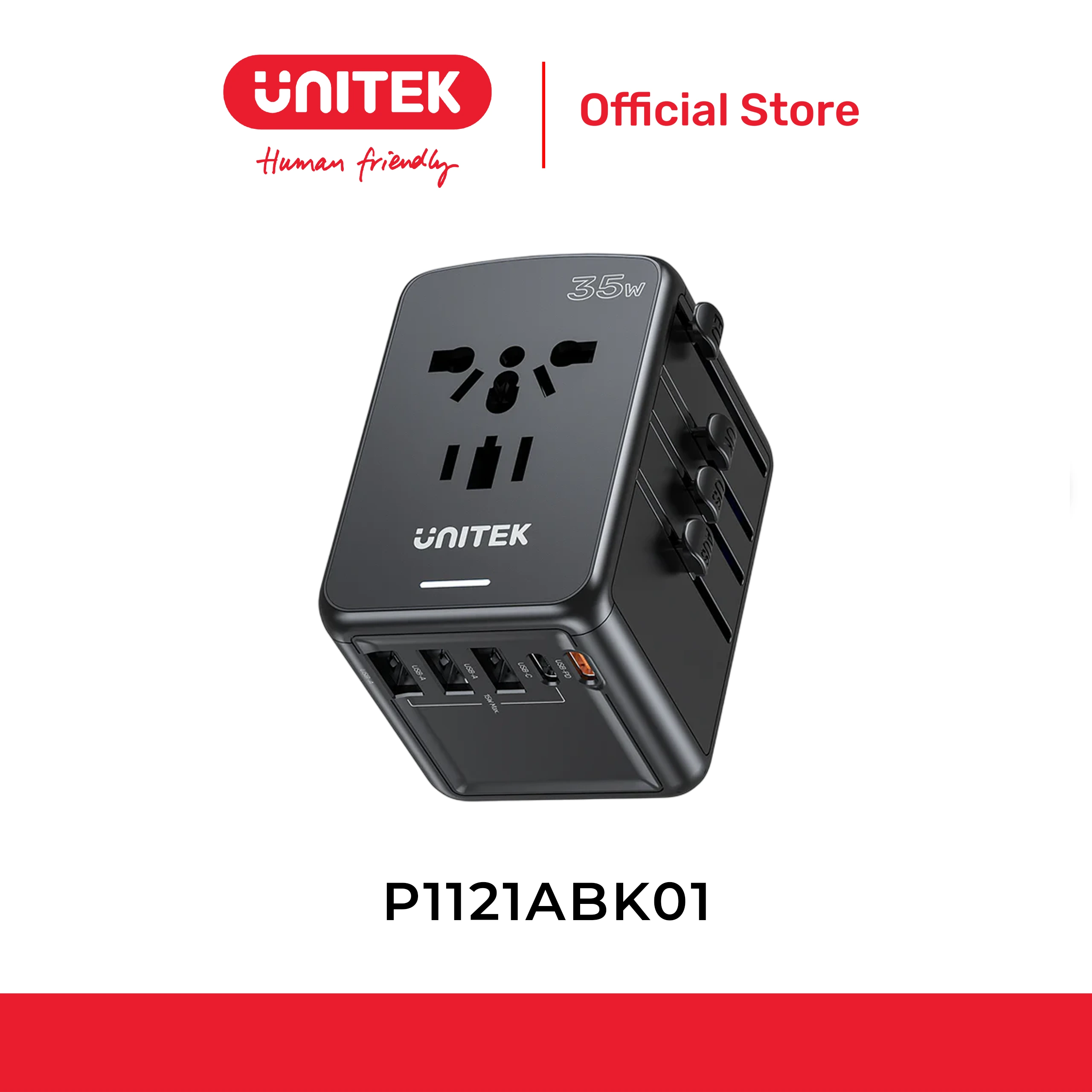 Dock sạc đa năng 35W UNITEK P1121ABK01