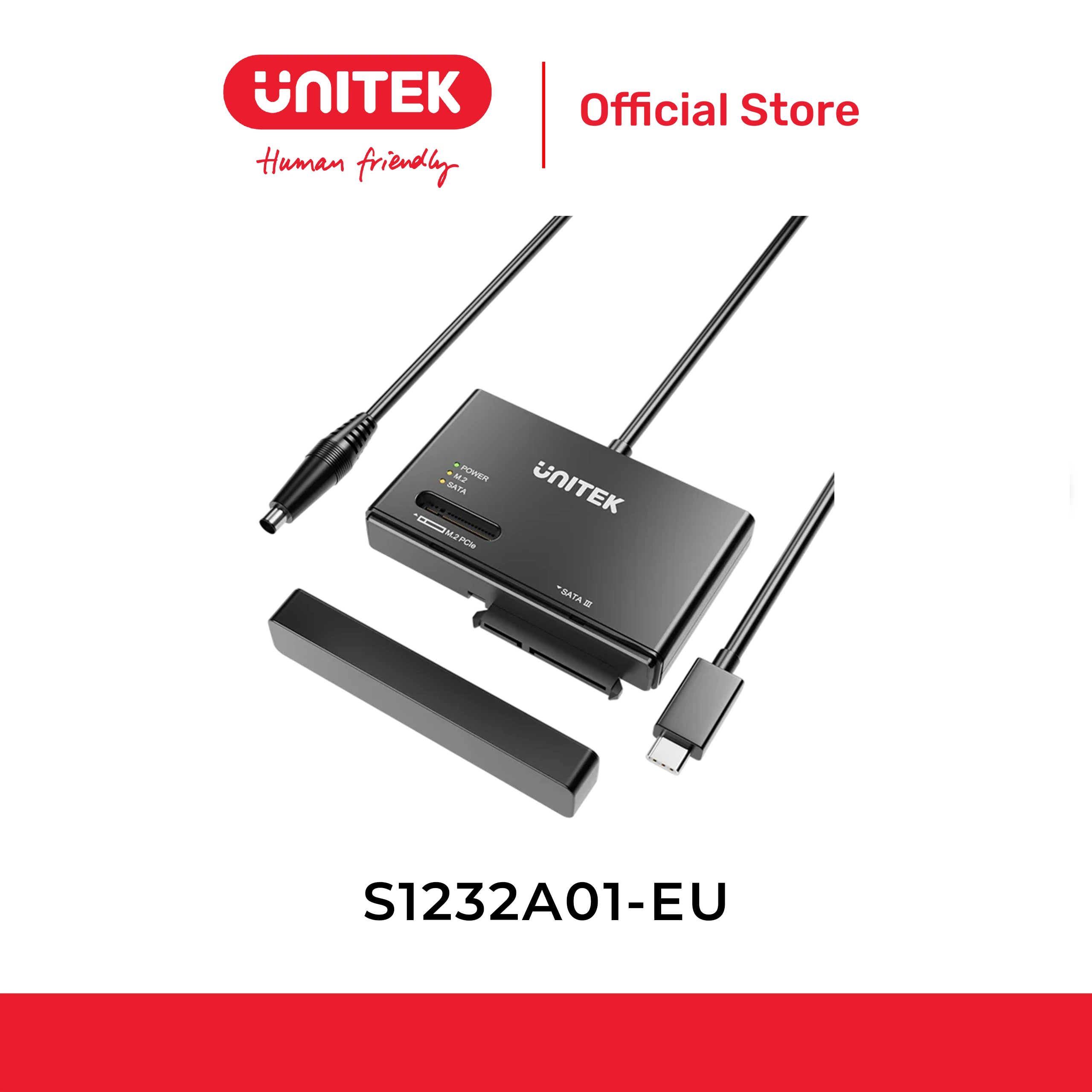 Cáp đọc ổ cứng SSD M.2 NVMe Type-C UNITEK S1232A01-EU