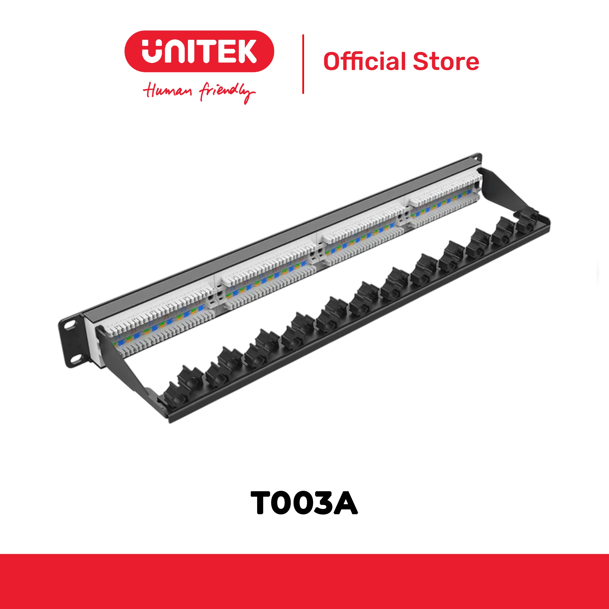 Bảng cắm UTP Cat6 RJ45 24 cổng UNITEK T003A