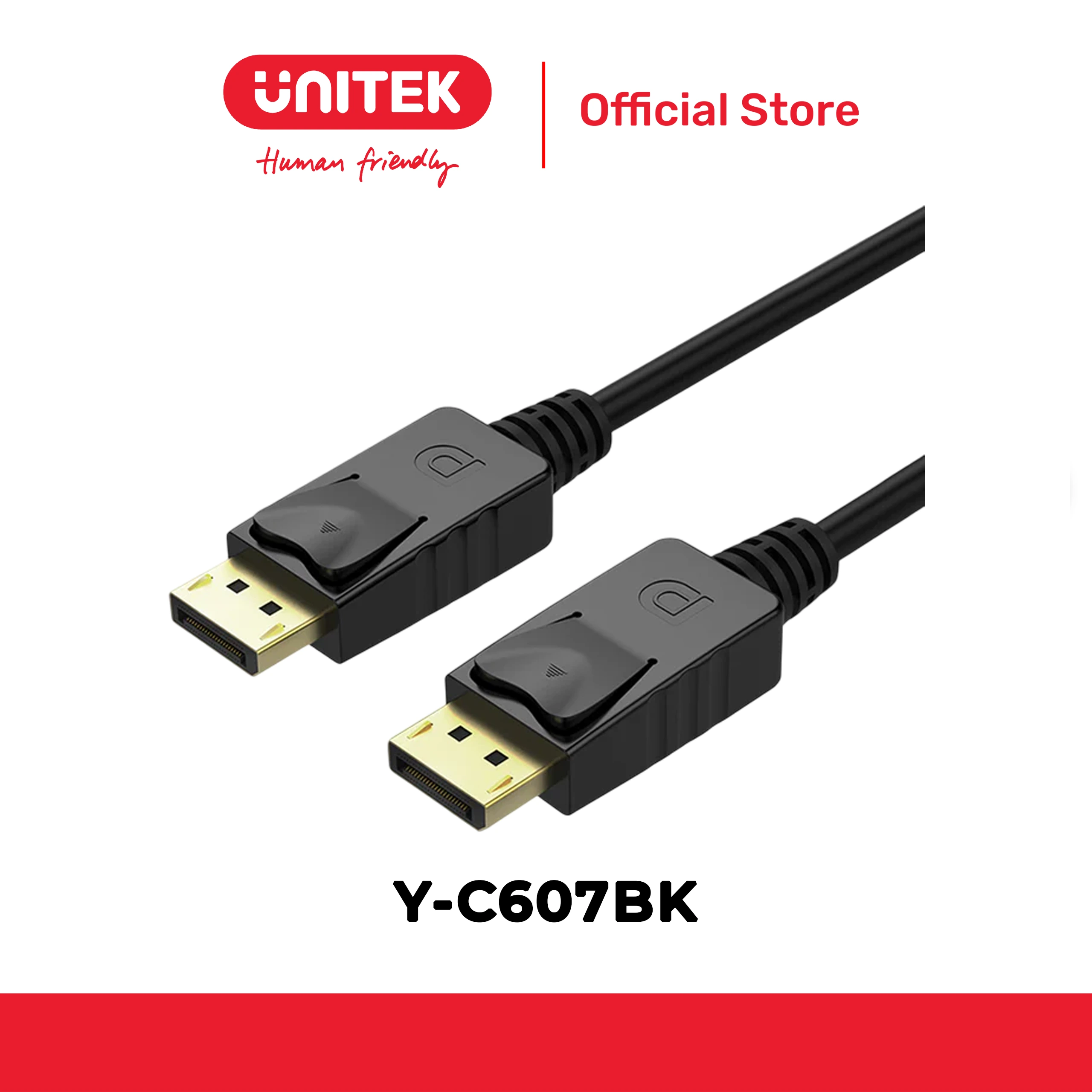 Cáp DisplayPort 1.2 4K@60Hz dài đến 5m UNITEK Y-C607BK